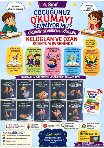 4.sınıflar İçin Öğretmen Onaylı Hikaye Seti 10'lu
