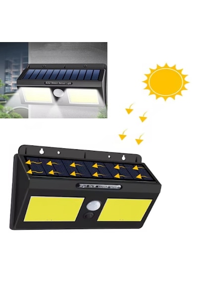 Güneş Enerjili Hareket Sensörlü 96 Led Dış Mekan Aydınlatma - 3 Mod, Su Geçirmez 1 ADET