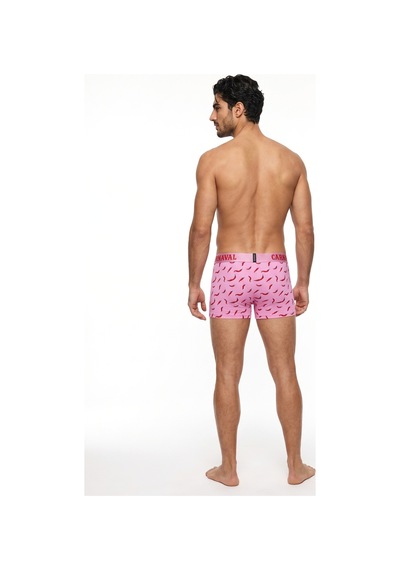Carnaval Socks Acı Biber Desenli Erkek Boxer Pamuklu Likralı Parlak Lastikli Kutulu Pembe Çoklu