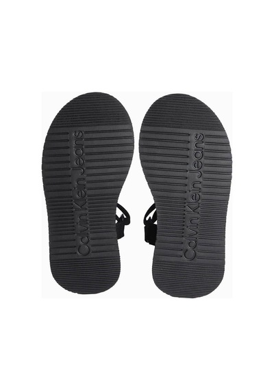 Calvin Klein Velcro Webbin Flat Terlik-7237 Siyah