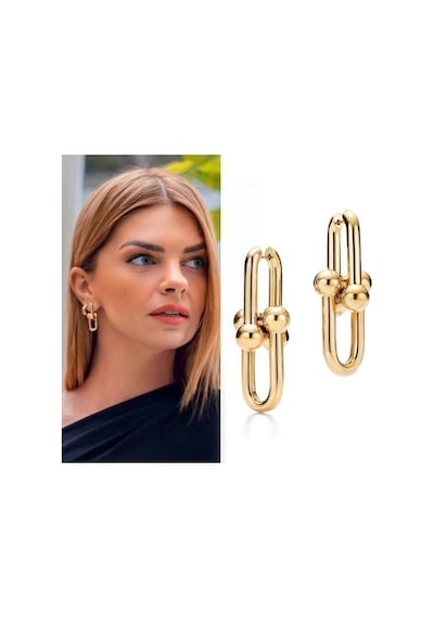 Gold Kaplama Tifany Küpe Gold