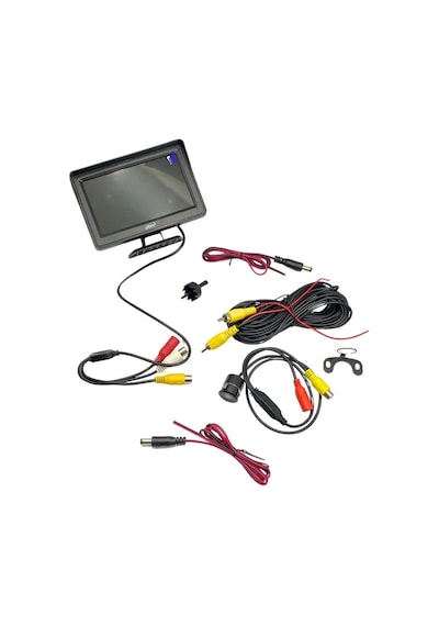 12v Araç İçi Lcd Ekran 4.3 '' + Gece Görüşlü Kamera 18 Mm