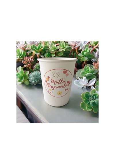Kurban Bayramı-ramazan Bayramı-iyi Bayramlar-desenli Tek Kullanımlık 7 Oz 200 Adet Karton Bardak 1