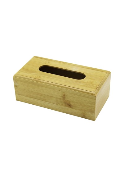 Ahşap - Bambu Peçetelik Kutu 11.6 X 22.8cm Alt Kapaklı Kayar Kanallı - Aç-kapa 5468 Çok Renkli