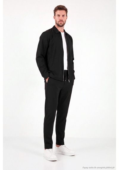 Buratti Regular Fit Belden Bağlamalı Düz Paça Pantolon Erkek Pantolon Cf26w6111111 Siyah
