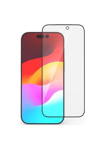 Ekran Koruyucu Cam Apple iPhone Uyumlu 17 Pro 3d Tam Kaplama Parmak İzi Bırakmaz Temperli Cam Şeffaf