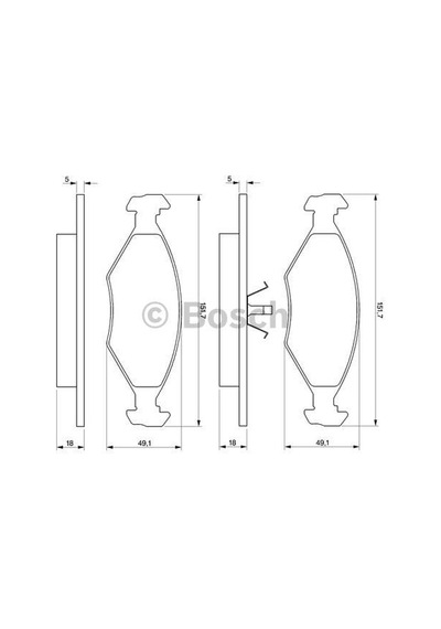 BOSCH 986424514 Fren Balatası Ön Fişli Palio 1.4 Siena