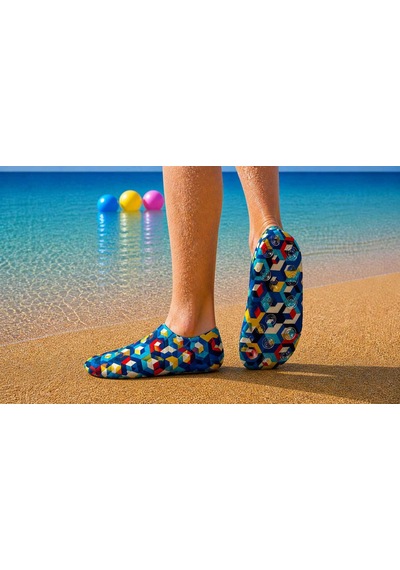 Gripptoes Kaymaz Damla Tabanlı Deniz&havuz Çorabı K2 Çok Renkli