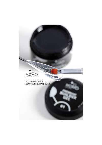 Momo Professional Premium Builder Gel Protez Tırnak Jeli No.01 Şeffaf 10 gr