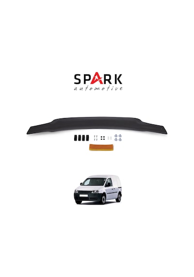 Volkswagen Caddy 2004-2010 Yıl Aralığı Uyumlu Kaput Rüzgarlığı 3mm Siyah