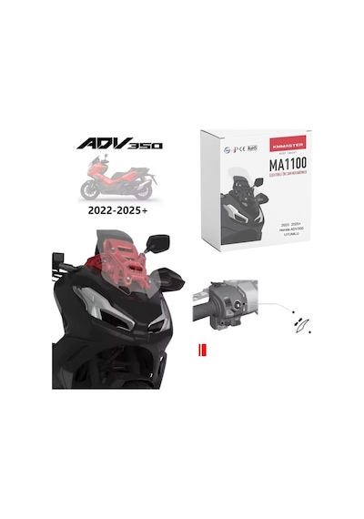 Knmaster Elektrikli Ön Cam Mekanizması Honda X-adv Uyumlu