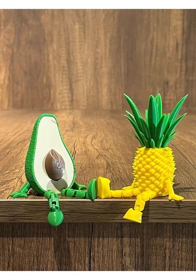 Ananas - Avakado Ayaklı Mini Çift