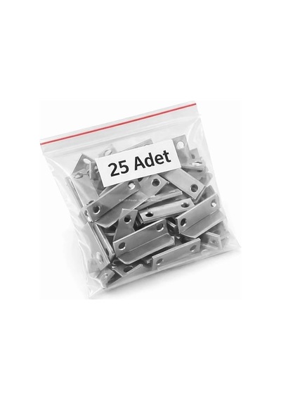 Proalet Çekmece Kilidi Karşılılığı, Sac, 25x10x7 Mm, Metal Gövde, Dayanıklı, Montaj Uyumlu, Mobilya, Dolap, Ka Diğer