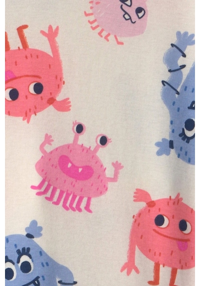 Carter's Kız Çocuk 4'lü Baskılı Pijama Takımı Mavi 2w129510