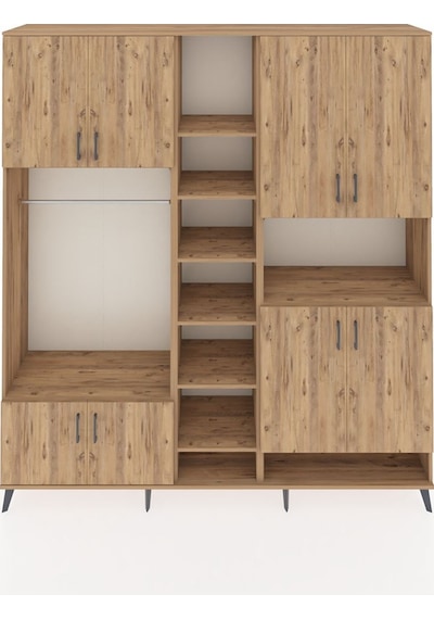 Hyperion Dolap 18 Raflı 8 Kapaklı Tek Askılı 220x44x243 Çam-çam/çam Atlas Çam/atlas Çam Hyperion Dolap 18 Raflı 8 Kapaklı Tek Askılı 220x44x243 Çam-çam/çam Atlas Çam/atlas Çam