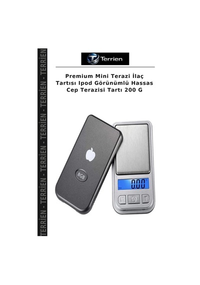 Premium Mini Terazi Tartısı Ipod Görünümlü Hassas Cep Terazisi Tartı 200 G