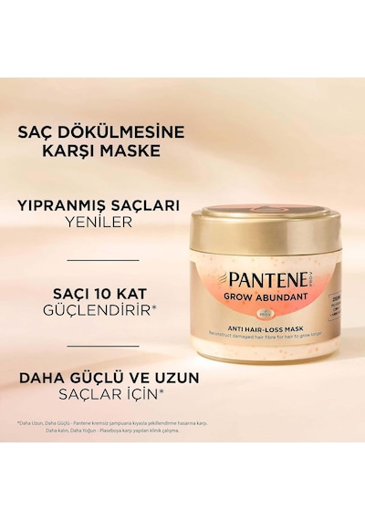 Ayrex Pantene Grow Abundant Saç Dökülmesine Karşı Saç Maskesi 300 Ml
