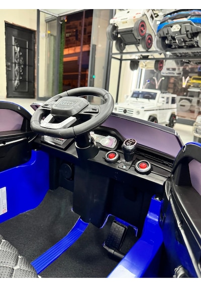 Audi Akülü Araba 12 Volt 0-5 Yaş Mavi