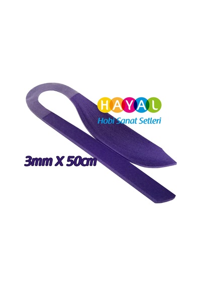 Hayal 3 Mm Mor Renk Quilling Kağıdı - 100'Lü