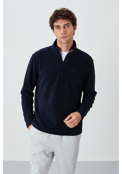 Air Jones Tommy Life River Lacivert Dik Yaka Erkek Polar Sweatshirt - 88310 Lacivert