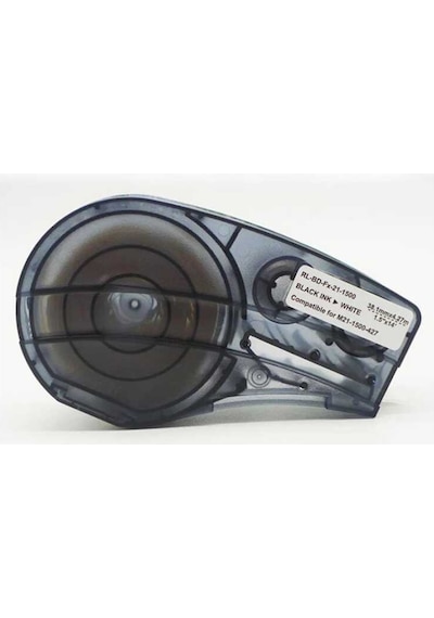 Brady M21-1500-427 Muadil Kablo Etiketi Beyaz Üzeri Siyah 38,1mm X 4,27m 1