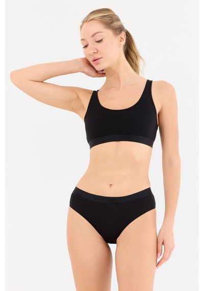 Naphor Touch Siyah Yüksek Bel Slip Külot