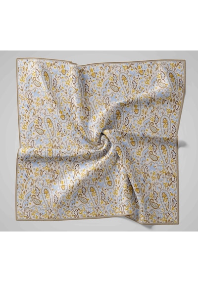 Silk Home Twill İpek Eşarp 11478-43 Vizon, Hardal, Bebe Mavi, Gri