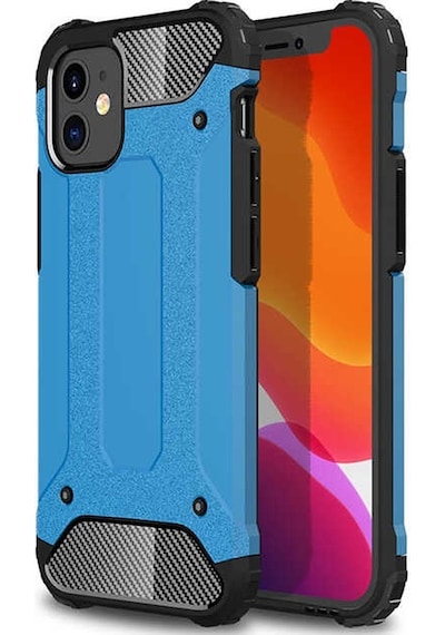 Kilifone - Apple Uyumlu iPhone 12 Mini - Kılıf Çift Katman Zırh Tank Crash Military Kapak - Mavi