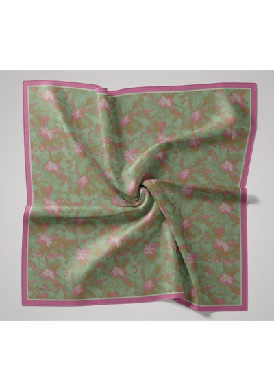 Silk Home Velora Eşarp 161001-28 Pembe, Su Yeşili, Turuncu, Gri