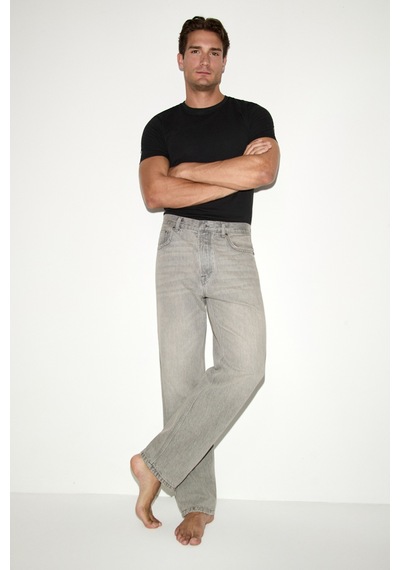 Grımelange Grimelange Carpe Erkek Straight Fit Gri Jeans Gri - Haki