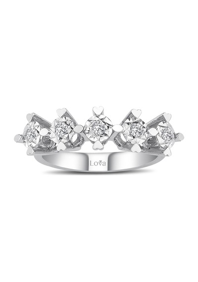 Lova 1,50 Karat Efektli Pırlanta Beştaş Yüzük - 1070110