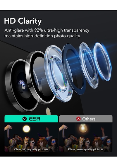 Samsung Uyumlu  S25 Ultra Kamera Lens Koruyucu Şeffaf