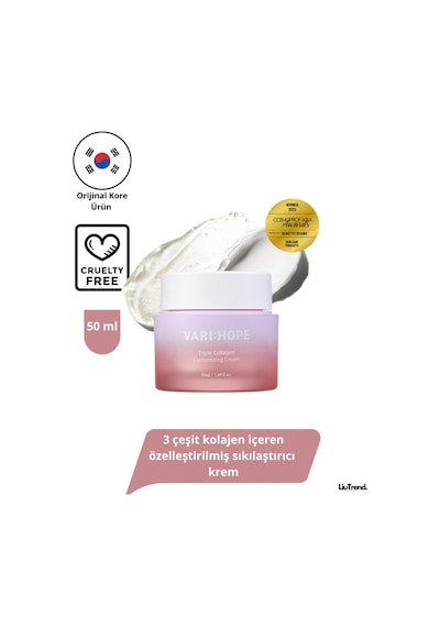Varı Hope Varı:hope Triple Collagen Customizing Cream 50 Ml 3 Çeşit Kolajen İçeren Sıkılaştırıcı Krem