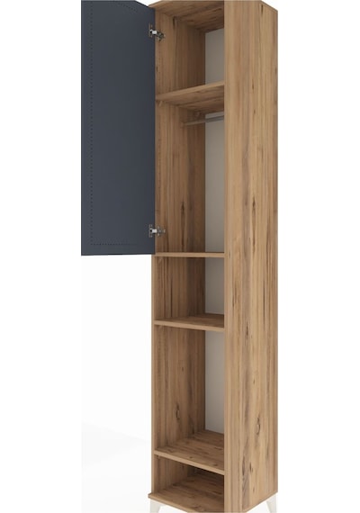 Hyperion Dolap 4 Raflı Tek Kapaklı Tek Askılı 44x44x243 Çam-a... Çam Hyperion Dolap 4 Raflı Tek Kapaklı Tek Askılı 44x44x243 Çam-a... Çam