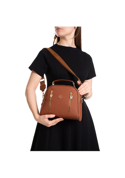 Newish Polo Newih Polo Kadın Kumaş Uzun Askılı El Ve Omuz Çantası New373 Taba