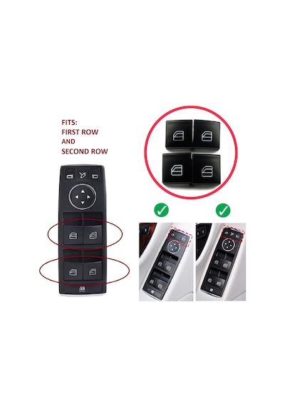 4x Cam Düğme Kapağı Mercedes W204 W212 A C X204 W176 W246 İçin