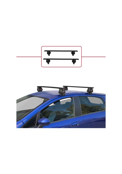 Fiat Grande Punto 2005-2012 Arası İle Uyumlu Ace-4 Ara Atkı Tavan Barı Siyah