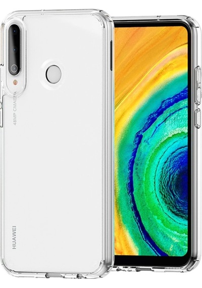 Huawei P40 Lite E Kılıf Lüx Kamera Korumalı Şeffaf Silikon Kılıf Şeffaf
