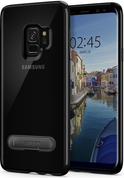 Spigen Galaxy Uyumlu S9 Kılıf Ultra Hybrid S Midnight Black
