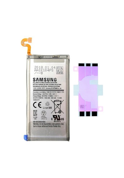 Samsung Uyumlu G960 S9 Batarya Pil Telefon Bataryası Pil Bandı Yanında