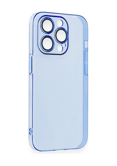 Apple iPhone Uyumlu - 14 Pro Max Kılıf Armada Lensli Kapak - Sierra Blue