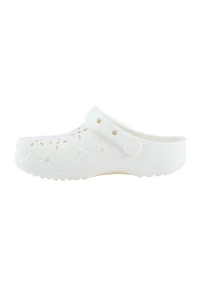 Crocs Classic Floral Cut Out Kadın Beyaz Terlik 210927-0wv Beyaz