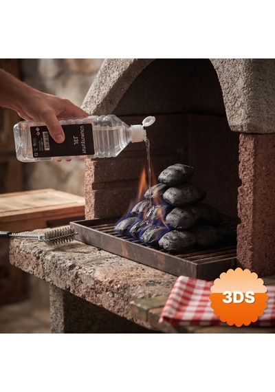 Çok Amaçlı Kokusuz Jel Yakıt Dumansız Şömine Ve Barbekü Yakacağı 1 Litre