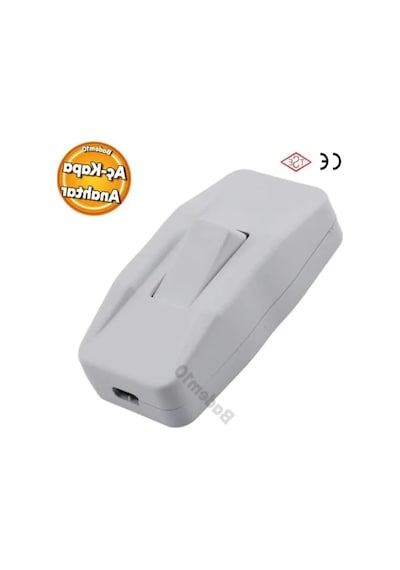 Tekli Elektrik Anahtarı, Beyaz Plastik 001