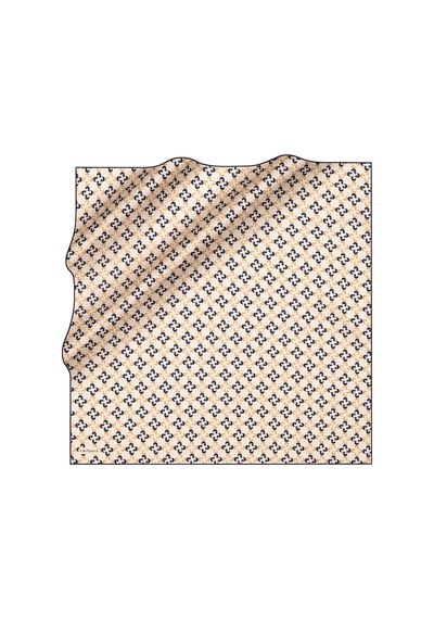 Cacharel Kemik 90x90 İpek Twill Eşarp Kemik Kemik