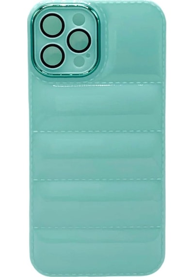 Pointtech Apple Uyumlu iPhone 11 Pro Max Puffer Silikon Kamera Koruma Lens Korumalı Parlak Telefon Kılıfı