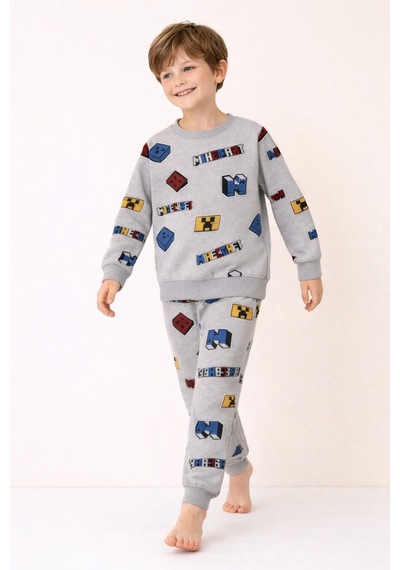 Free Beka Karakter Desenli Erkek Çocuk Uzun Kollu Pamuklu Alt Üst Pijama Takımı Çok Renkli Free Beka Karakter Desenli Erkek Çocuk Uzun Kollu Pamuklu Alt Üst Pijama Takımı Çok Renkli
