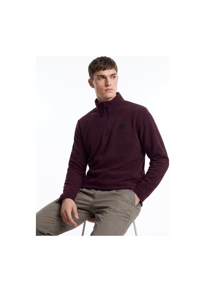 Discovery Expedition D5wm-swt3300 Mor Erkek Polar Sweatshırt Mürdüm