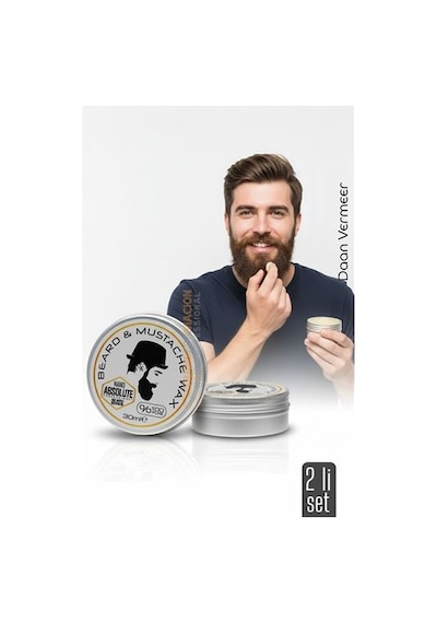 2 Li Nano Bıyık Sabitleyici Wax - %100 Doğal Şekillendirici Ve Besleyici Balm