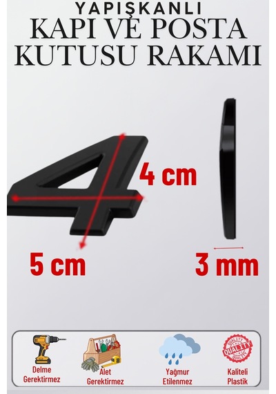 Mat Siyah Yapışkanlı 5 Cm Kapı Numarası 4 Küçük Boy 50 Mm Kapı No Rakam Sayı Daire, Posta Kutusu, Otel Oda No, Asansör, Kat Planı, Araç Model Ve Apartman İçi İçin Kendinden Yapışkanlı Krom Numaratör 4 4 Mat Siyah Yapışkanlı 5 Cm Kapı Numarası 4 Küçük Boy 50 Mm Kapı No Rakam Sayı Daire, Posta Kutusu, Otel Oda No, Asansör, Kat Planı, Araç Model Ve Apartman İçi İçin Kendinden Yapışkanlı Krom Numaratör 4 4